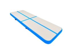 Esterilla Inflable De Gimnasia Con Bomba Pvc Azul 300x100x20 Cm