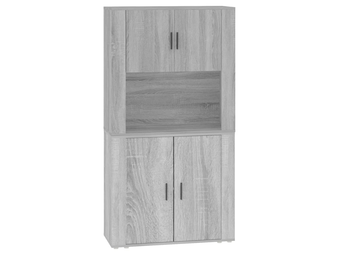 Maison Exclusive - Aparador Alto De Madera Contrachapada Gris Sonoma
