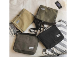 Bolsos de hombre, bolsos de hombro, bolsos de lona, bolsos casuales tipo mensajero, bolsos grandes, bolsos de gran capacidad, Lalamoli gris oscuro