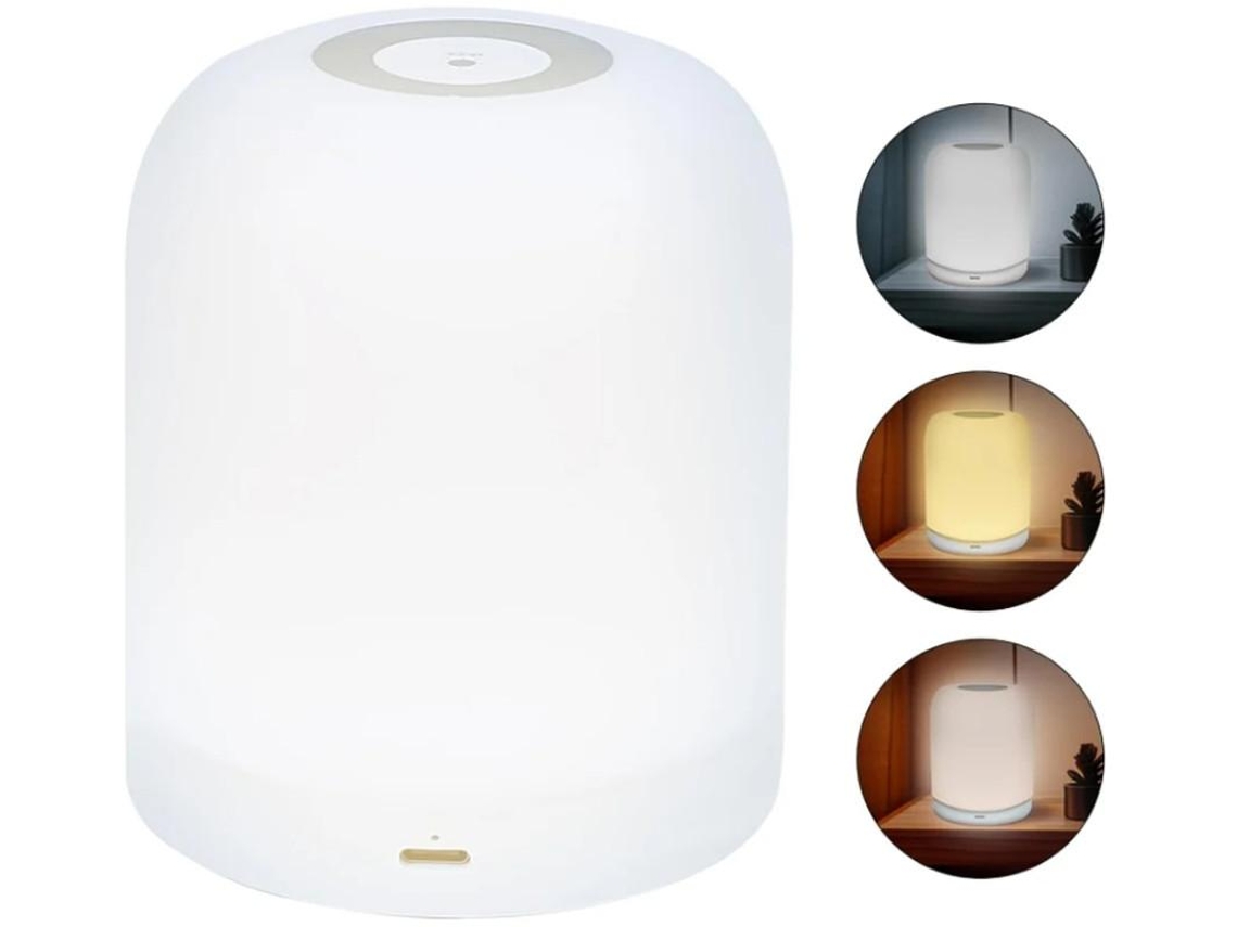 Lámpara Led Luz Nocturna Táctil Lámpara Harmony Glow Luz Cálida Lámpara Recargable Sin Hilos Regulable Luz Nocturna Para Habitación De Bebé Yizhood