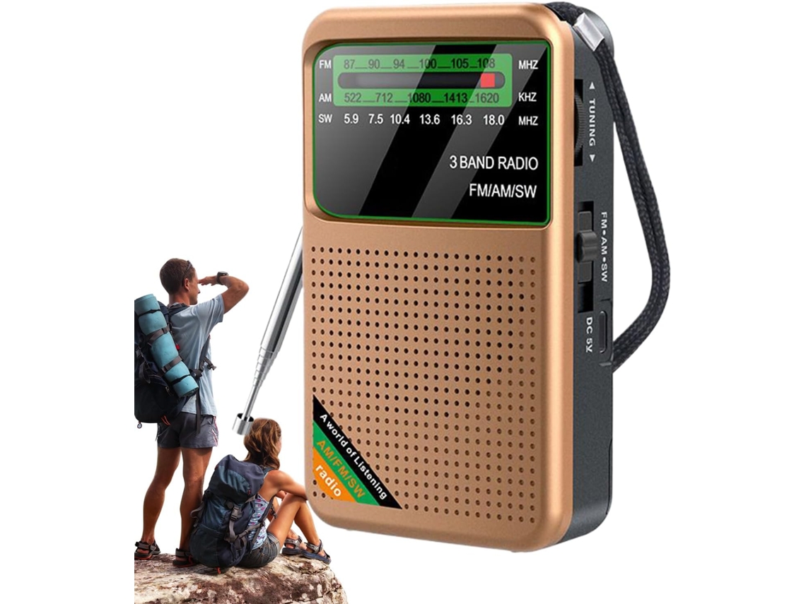 Radio Am/fm, Radio Portátil Ligera, Recepción Fm/am/sw | Herramienta De Supervivencia
