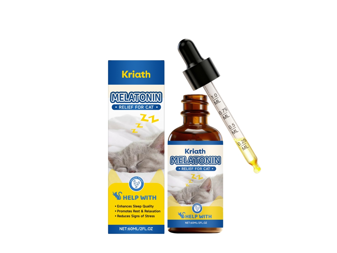 Gotas de melatonina para gatos: un somnífero natural.