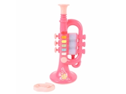Trompeta de juguete Walshlxq para niños, de plástico, instrumento musical de viento educativo para niños a partir de 3 años, color azul cielo.