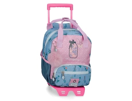 Mochila pequeña Enso We Love Flowers con carro.
