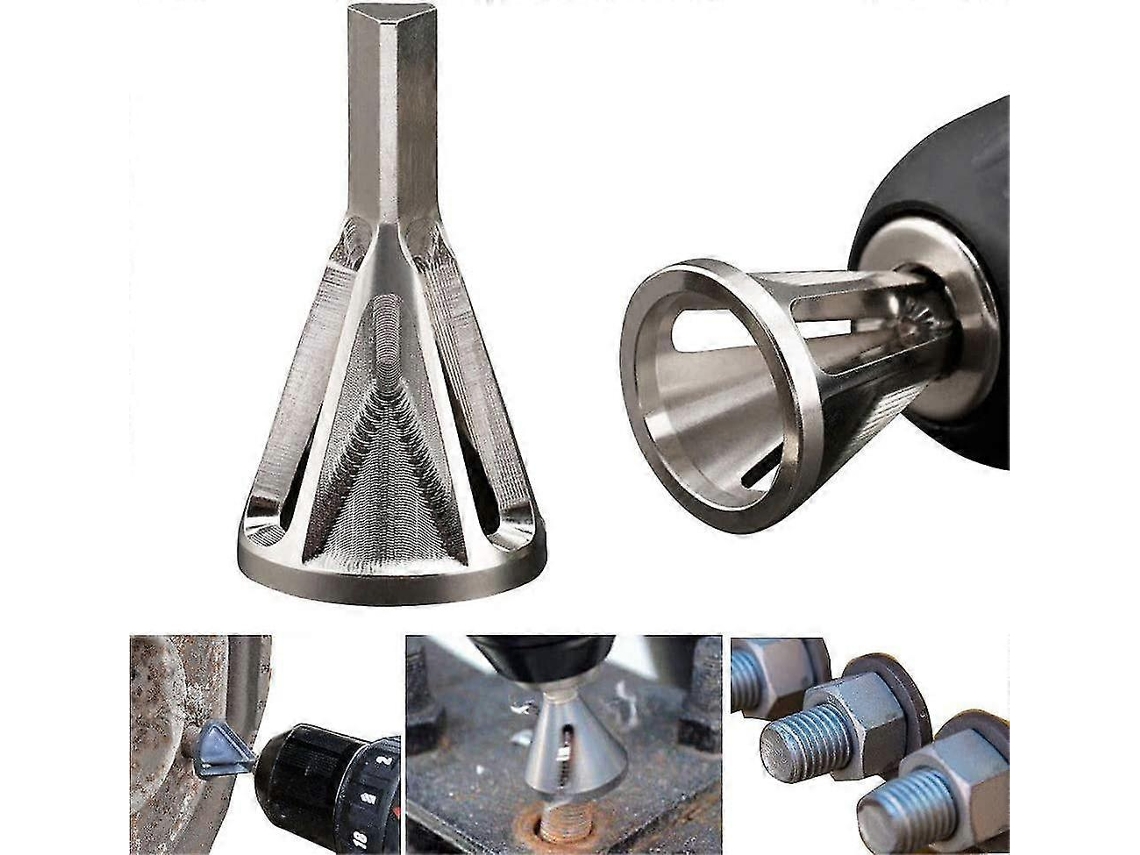 Herramienta de biselado externo para desbarbar tornillos de acero inoxidable 8-32