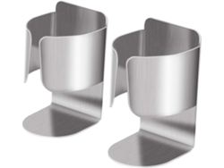 Soporte Inox Autoadhesivo 2 Compartimentos Para Pasta De Dientes Sin Perforación