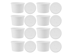 20 Conjuntos De Recipientes Para Masa, Vasos De Papel Para Helado, Vasos De Papel Para Golosinas, Cuencos De Servir Con Pies Webake