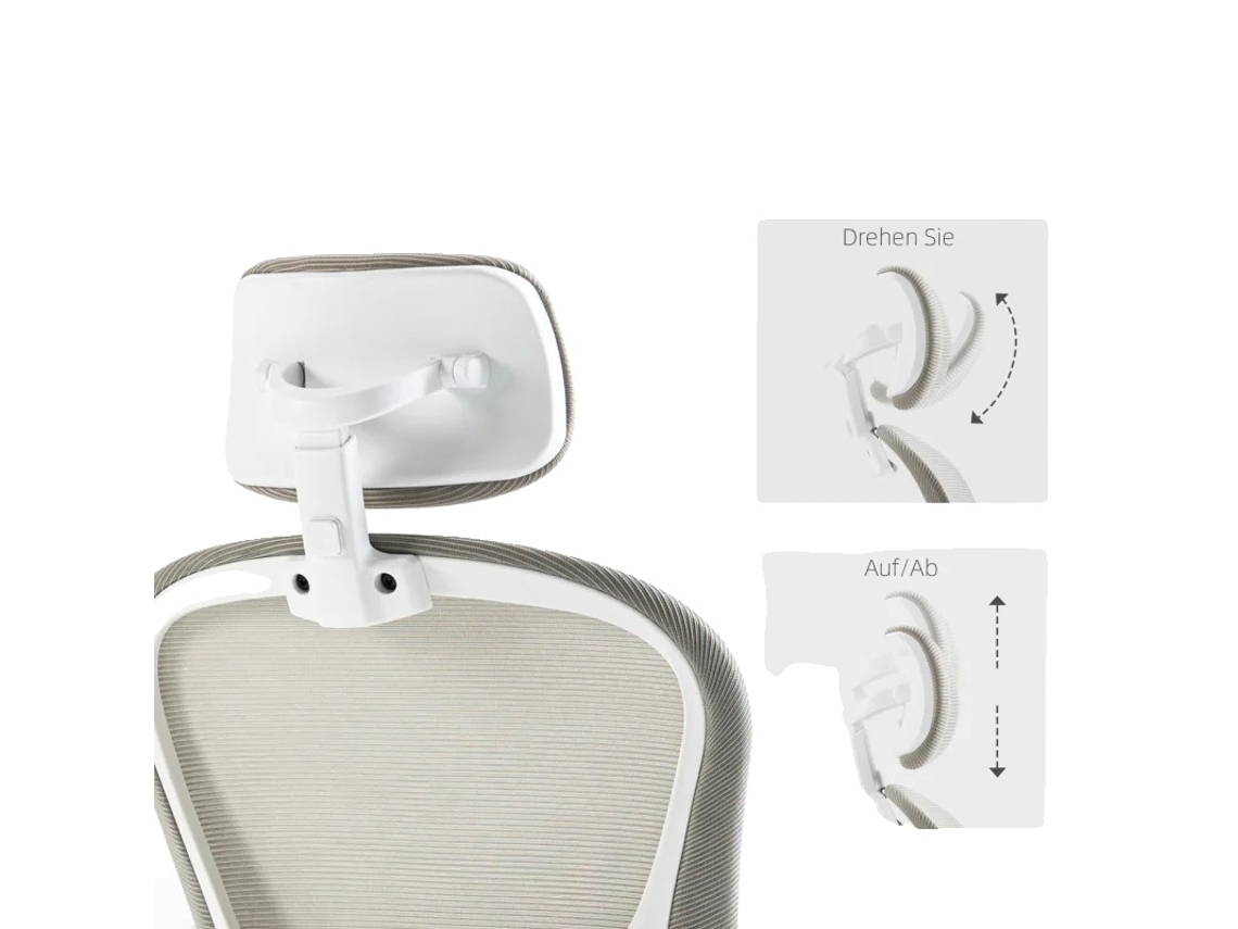 Silla de oficina, altura ajustable 40-50 cm, capacidad de carga 120 kg, soporte lumbar 4D, malla transpirable, incluye montaje OEM.