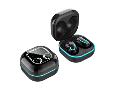 Auriculares Bluetooth True Wireless Mini con estuche de carga para todos los teléfonos inteligentes Negro