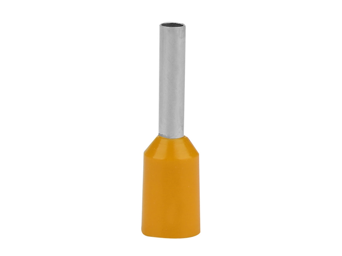 Yncm2026-500pcs Conectores De Terminal Tubular Aislado E1008 Terminales Cold Pressed Naranja