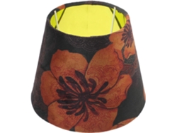 Pantalla De Tela Estampada Negra Para Lámparas E27, Resistente Y Que Suaviza La Luz, Estilo Simple Y Delicado, Para
