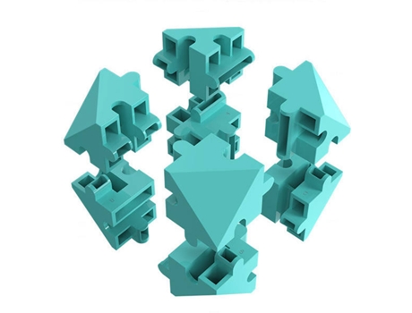 Cubo Mágico AEA Montable Azul (Edad Minima: 8)