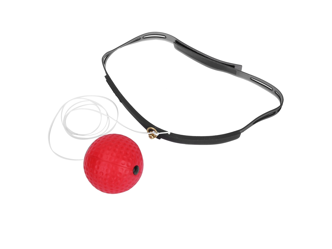Balón De Boxeo Para Entrenamiento De Reflejos Y Coordinación Con Vendaje Antitranspirante (balón Rojo)