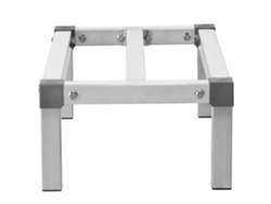 Estantería de aluminio para palés Succebuy, estacionaria, de 24 x 14 x 8 pulgadas, con almacenamiento