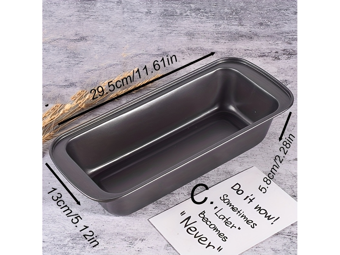 Molde Rectangular De Gran Capacidad Para Hornear En Casa, Ideal Para Hacer Pan, Pasteles Y Bizcochos (1 Unidad).