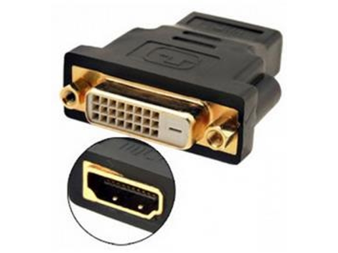 Adaptador HDMI TECHLY DVI-D para HDMI Negro