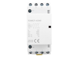 Contactador Ac 4p 20a 230/240v Din Rail 35mm 4no Ip40 Operación Automática Hogar