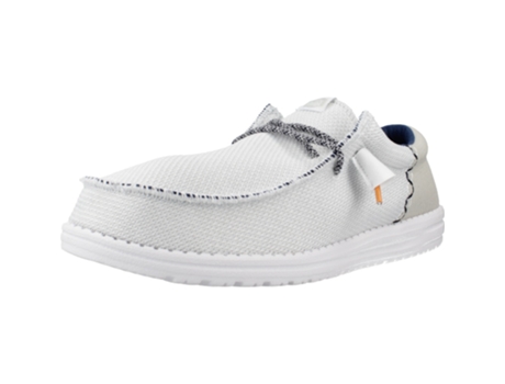Zapatos de Hombre HEY DUDE Wally Funk Open Tecido Blanco (42)