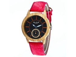 Reloj De Pulsera De Cuarzo Para Mujer Con Correa Vaquera, Estilo Sencillo, Azul, Rosa, Rojo.