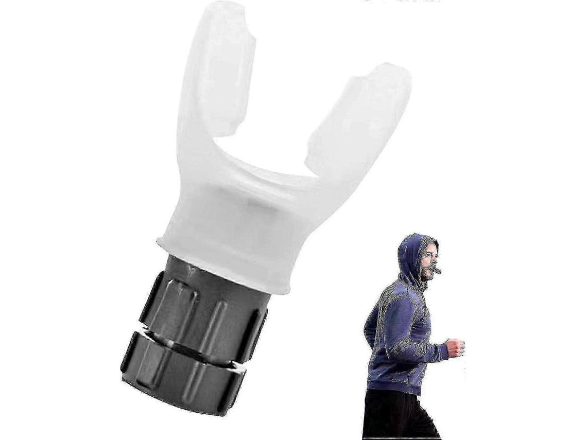 Ejercitador de capacidad pulmonar portátil con resistencia ajustable para mejorar la respiración y el sueño - Rosewell White