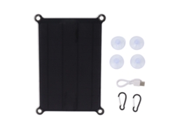 Mini Panel Solar Monocristalino De 10 W Y 5 V Con Cargador Usb Rápido Para Acampar Al Aire Libre.