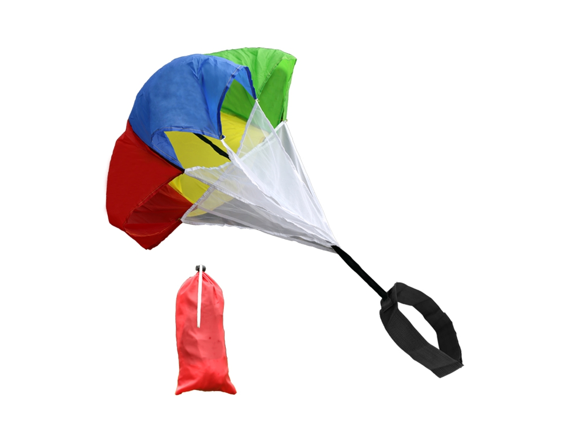 Paraquedas MDUG de futebol colorido, resistente, aumenta velocidade
