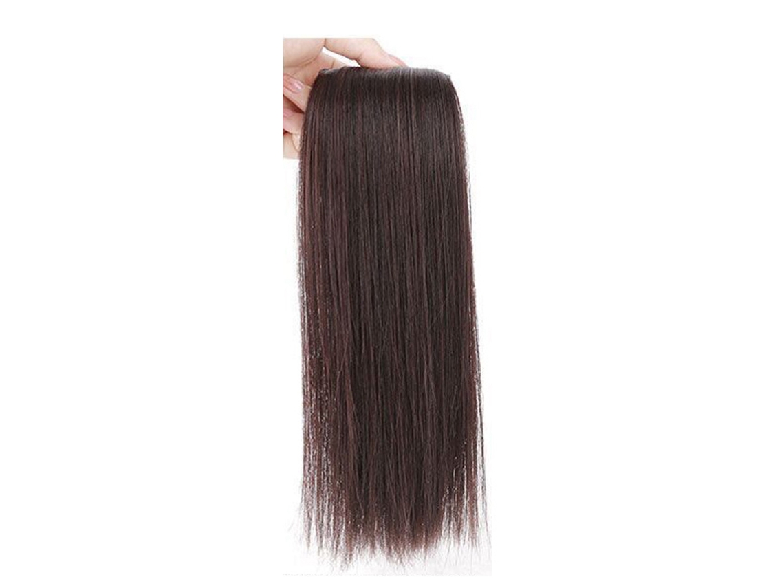 Parte De Pelo Sintético Para Mujer, Voluminoso Y Fluffy, Clip-on, Pelo Marrón Claro, 30cm, Ideal Para Citas Y Fiestas De Cumpleaños