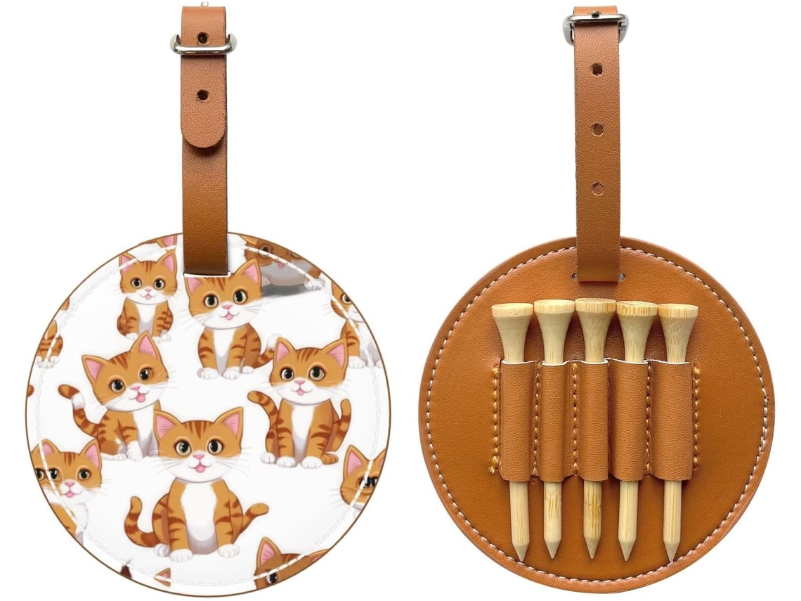 Bolsa para tees de golf - Fácil de transportar y más eficiente para jugar al golf - Negra