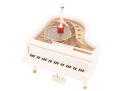 Caja de música giratoria blanca que baila - Regalo de cumpleaños