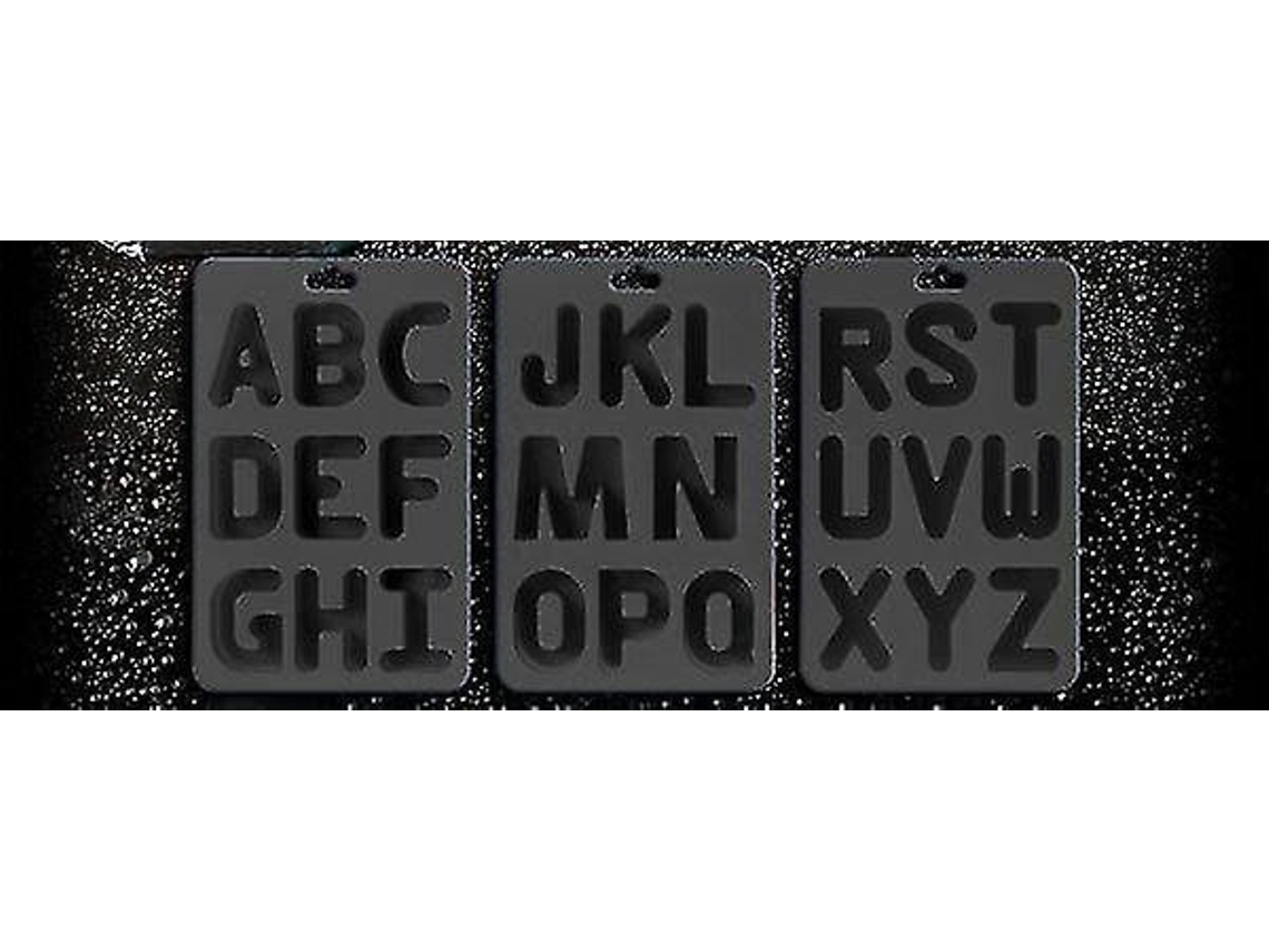 Moldes de hielo con letras