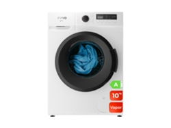 Lavadora Evvo Terra 10 con carga frontal de 10 kg, 1350 rpm, clase energética A, motor Inverter, 15 programas.