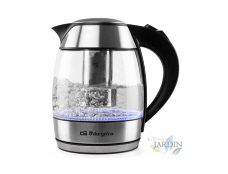 Jarra Eléctrica SUINGA Vidro Orbegozo 1.8 L Potencia 2200W en cristal