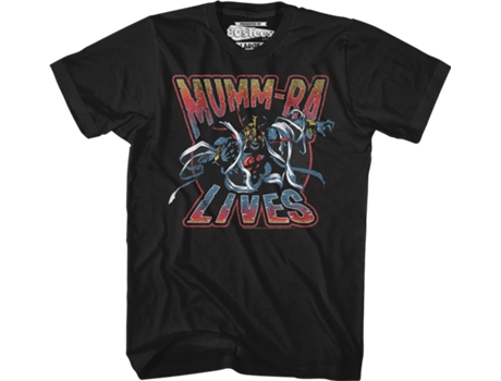 Camisetas Unisex DEEPSTONE Vintage Mumm-Ra Lives ThunderCats Negro (L)