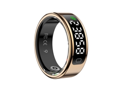 Anillo Inteligente R11C (Qring), Monitor De Salud Resistente Al Agua Con Pantalla (Dorado, 8#) CHRUI