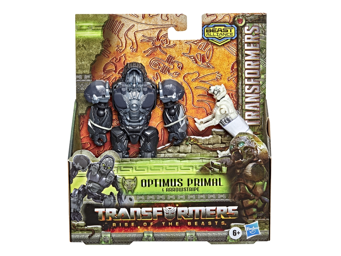 Figuras TRANSFORMERS Rise Of The Beasts Movie Beast Alliance Beast Weaponizers: Optimus Primal & Arrowstripe (Edad Mínima Recomendada: 6 años)