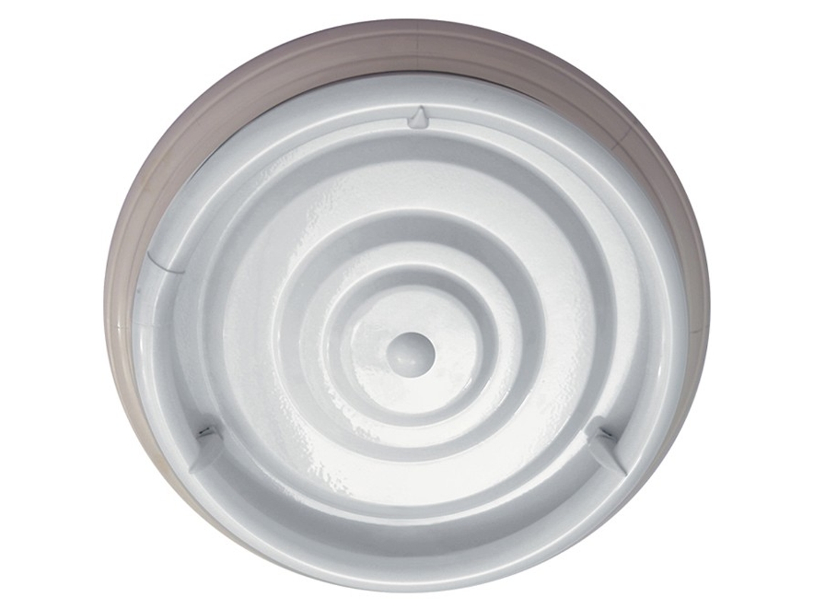Plafón Circe Redondo 1Xg10Q T9 Circ. Alt.9Xd.46Cm Blanco Ref:Cir40 Br*Br FERRIMEX