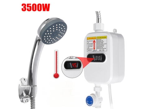 Ducha com Calentador de agua eléctrico instantáneo BVSOIVIA (blanco - 220V - 3500W)