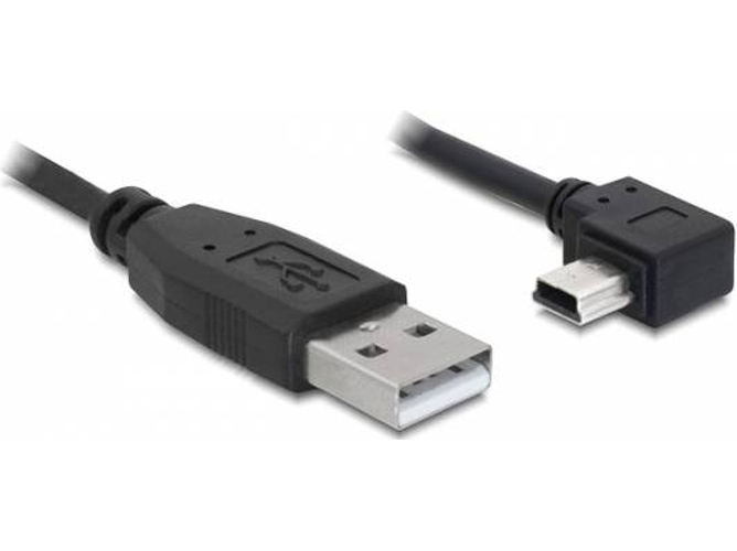 Cable USB DELOCK USB A/Mini-USB B 3 m Macho/Macho Negro