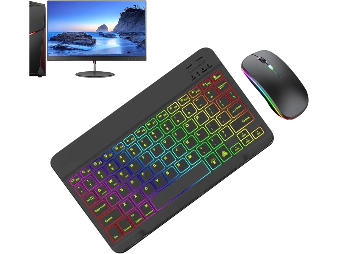 Teclado Y Ratón Con Cable Y Teclas Retroiluminadas, Kit De Teclas Retroiluminadas