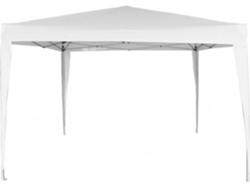 Cenador plegable y ajustable en altura 300x300x240/250 cm blanco AKTIVE