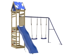 Parque Infantil De Exterior VIDAXL Marrón Madera de pino impregnada (316x335x265cm)
