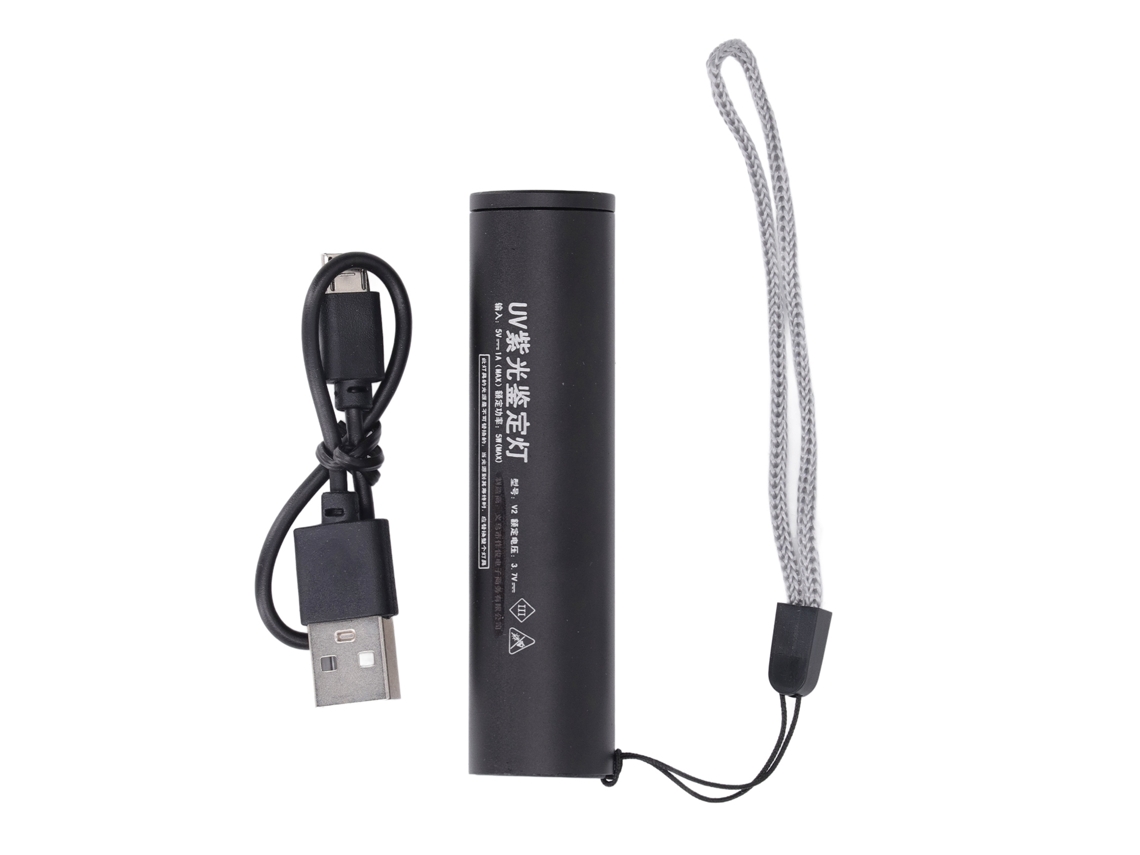 Mini Linterna Uv Recargable De 365 Nm, Luz Negra Portátil Para Detectar Billetes Falsos Y Orina De Mascotas.