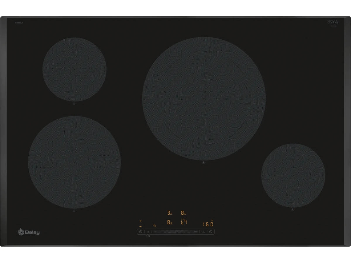 Placa de Inducción BALAY 3EB985LH (Eléctrica - 80 cm - Negro)