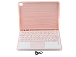 Baoj-2026novocapa De Teclado Sem Fio Para Tablet Ios Rosa