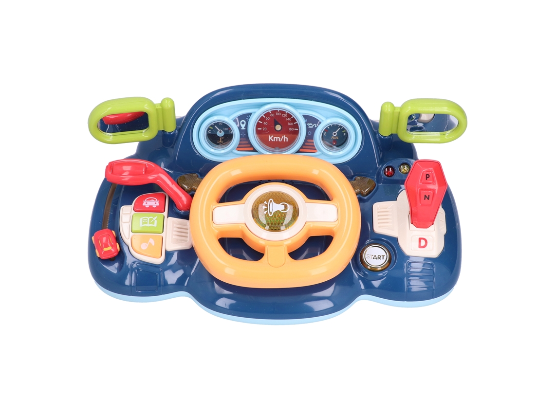 2026-volante De Simulación De Conducción Para Bebés Music Baby: Volante Educativo Temprano Aprende Y Conduce Azul