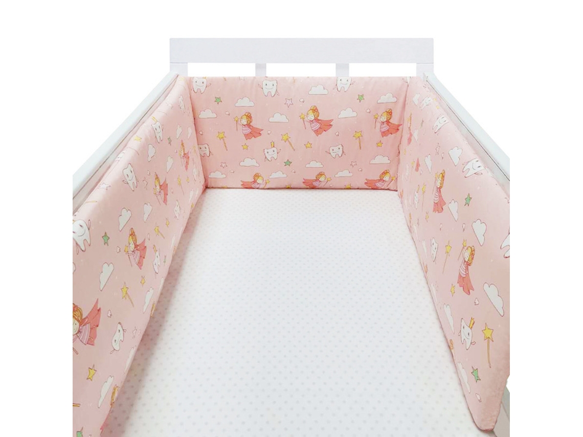 Protector de cuna para bebé, barrera de algodón para recién nacidos, litera trenzada, cuna Mdug