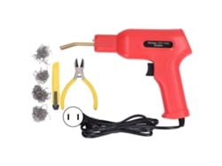 Grampeador de solda para reparo de plástico automotivo de 50 W para para-choques de carros, kit 110-130 V, vermelho (EUA)