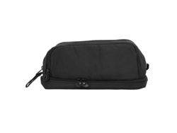 Estuche De Lona De Gran Capacidad Con Doble Apertura, Portátil Para La Escuela, Color Negro.