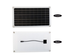 Panel solar monocristalino (carga USB, portátil)