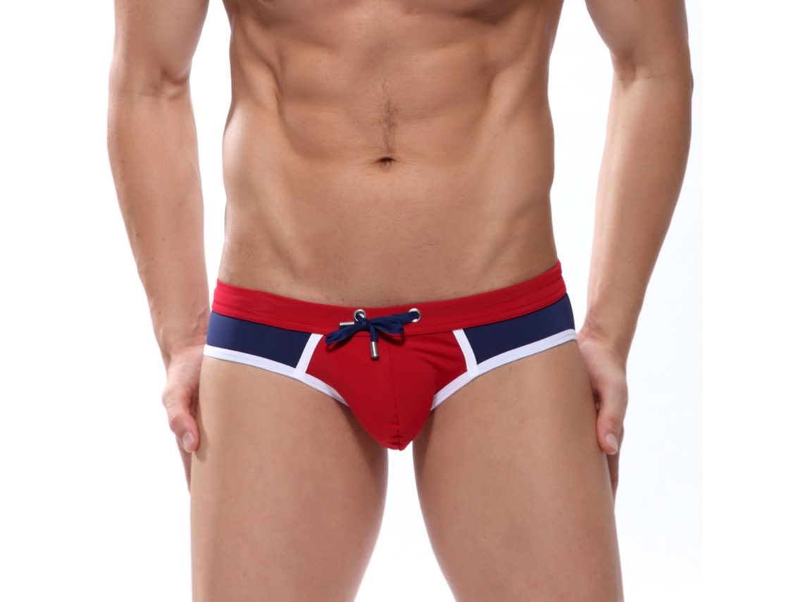 Bañador Tipo Slip Para Hombre Con Bolsa, Perneras Ligeramente Más Largas, Secado Rápido, Ideal Para Deportes Acuáticos Y Salidas A La Playa.